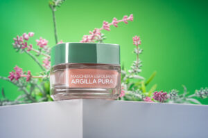 Maschera esfoliante argilla pura